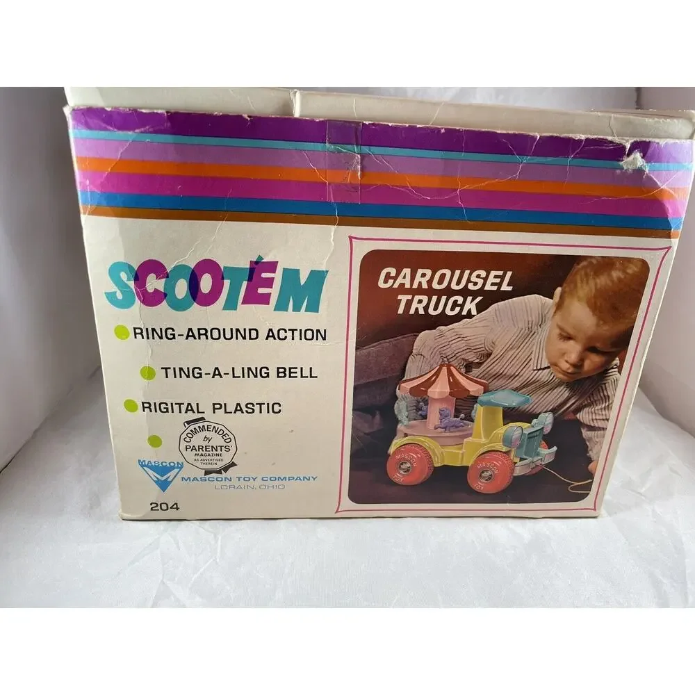 Scoot’em‎ Carousel Truck Mascon Toy Company Rare Vintage Issues